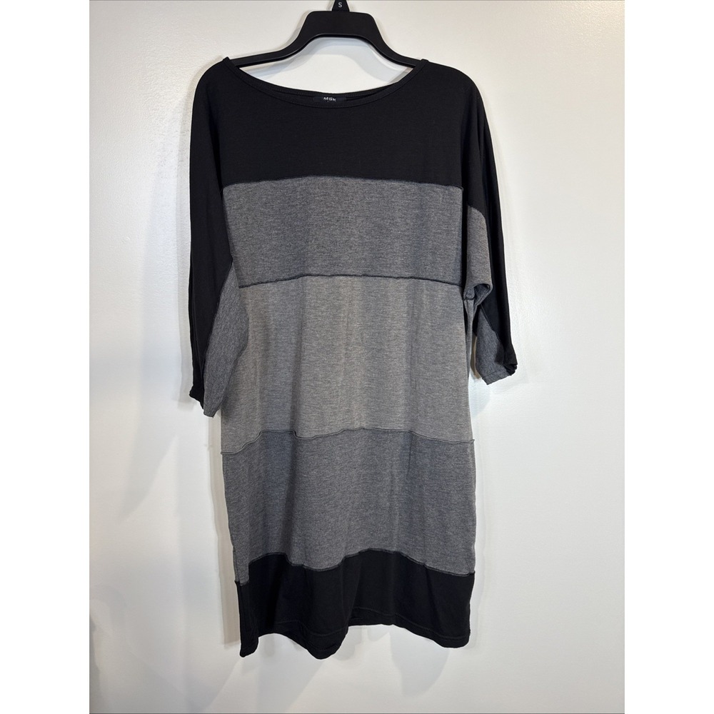 MSK Dress Women's Large Black And Grey  Midi Casual‎